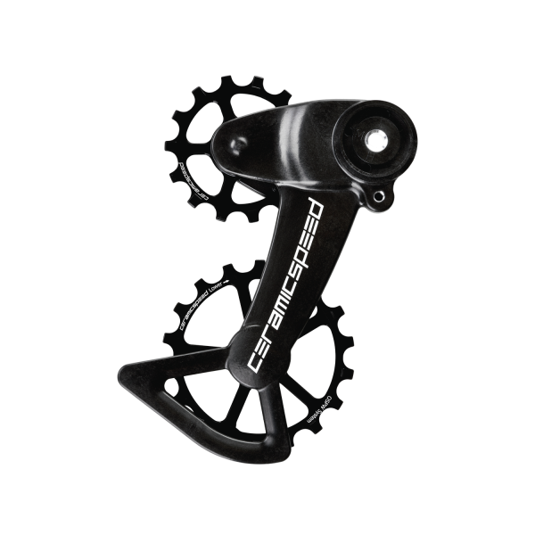 CeramicSpeed OSPW SRAM Eagle AXS Oversized galinio perjungėjo kojelė su ratukais / Standard / Black