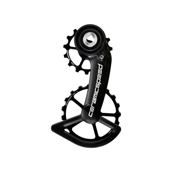 CeramicSpeed OSPW SRAM Red/Force AXS Oversized galinio perjungėjo kojelė su ratukais / Coated / Black