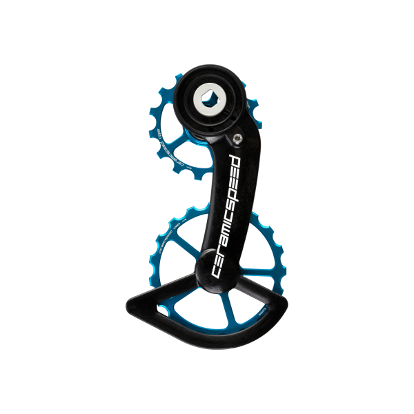 CeramicSpeed OSPW SRAM Red/Force AXS Oversized galinio perjungėjo kojelė su ratukais | Standard | Blue