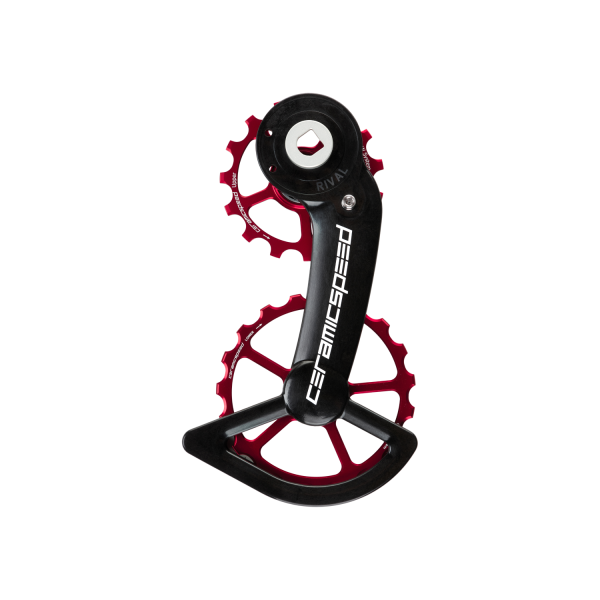 CeramicSpeed OSPW SRAM Rival AXS Oversized Pulley Wheel System | Coated | Red