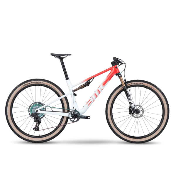 BMC Fourstroke 01 LTD kalnų dviratis / Neon Red - White