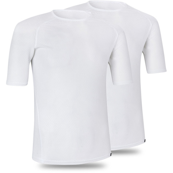 GripGrab Ultralight Mesh Short Sleeve apatiniai marškinėliai | White (2 vnt)