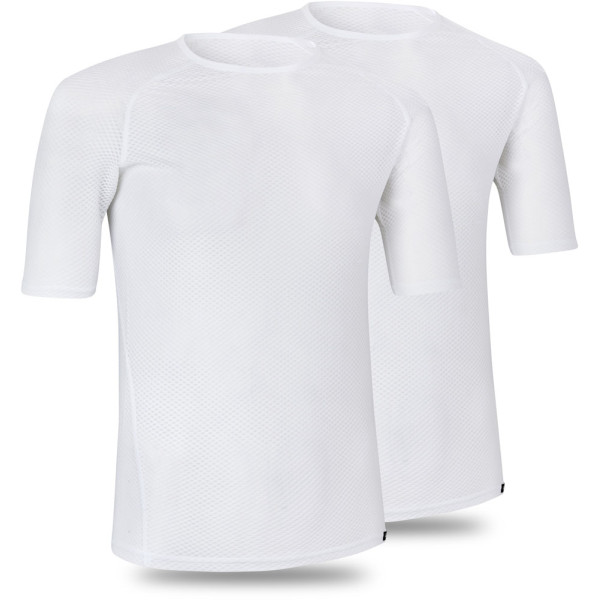 GripGrab Ultralight Mesh Short Sleeve BaseLayer | White (2 pcs)