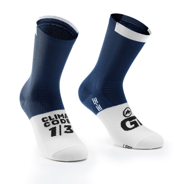 Assos GT c2 Socks | Stone Blue