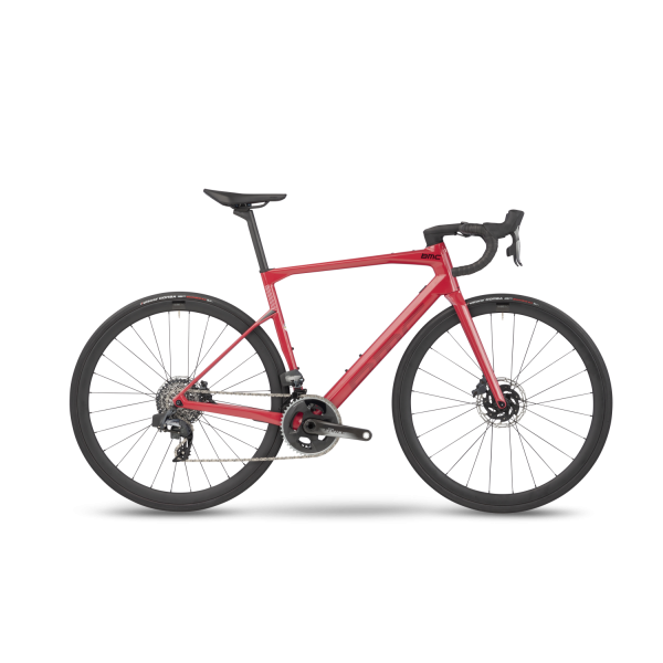 BMC Roadmachine 01 Four plento dviratis | Coral Red - Black