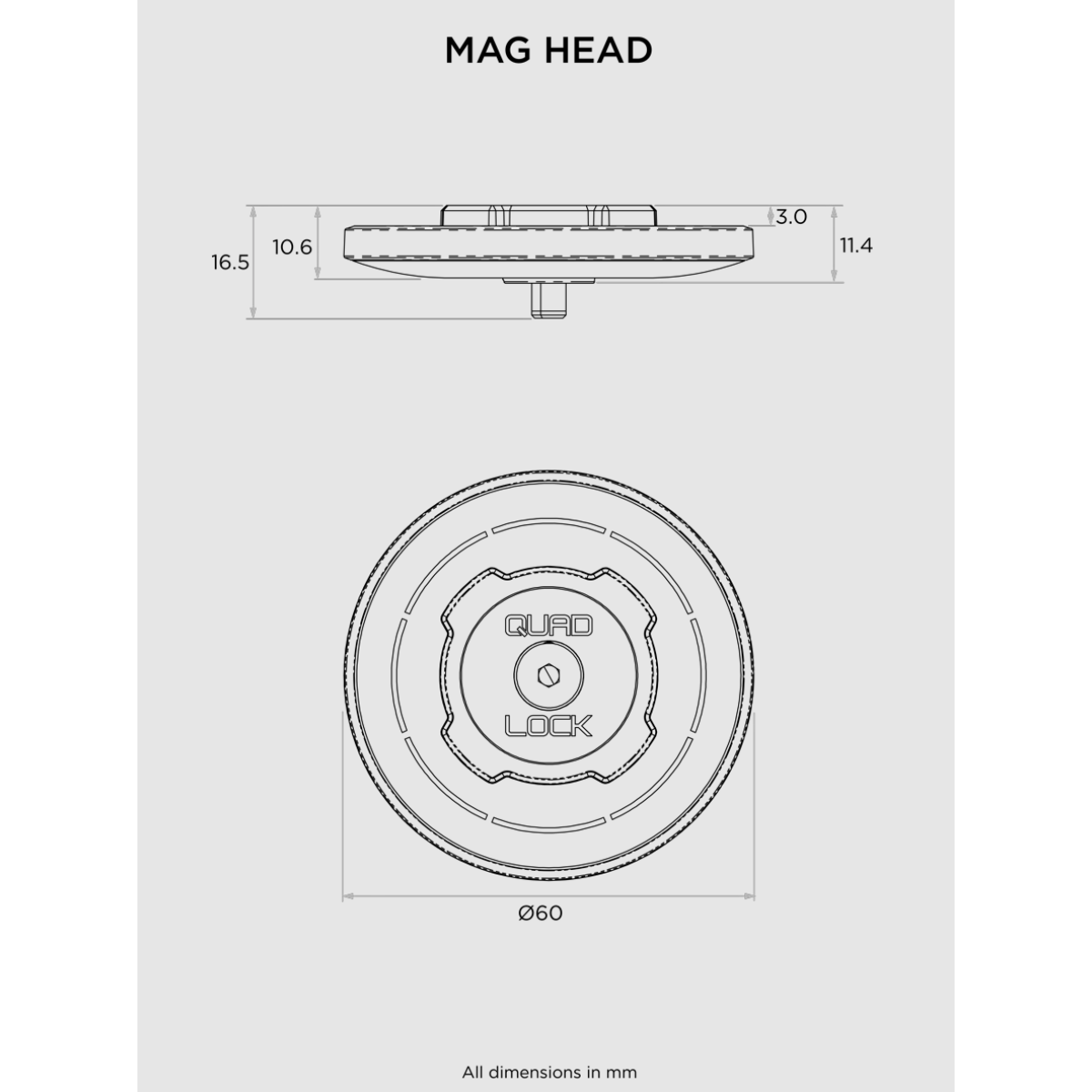 Quad Lock - What's Included / How To Install - MAG Standard Head 