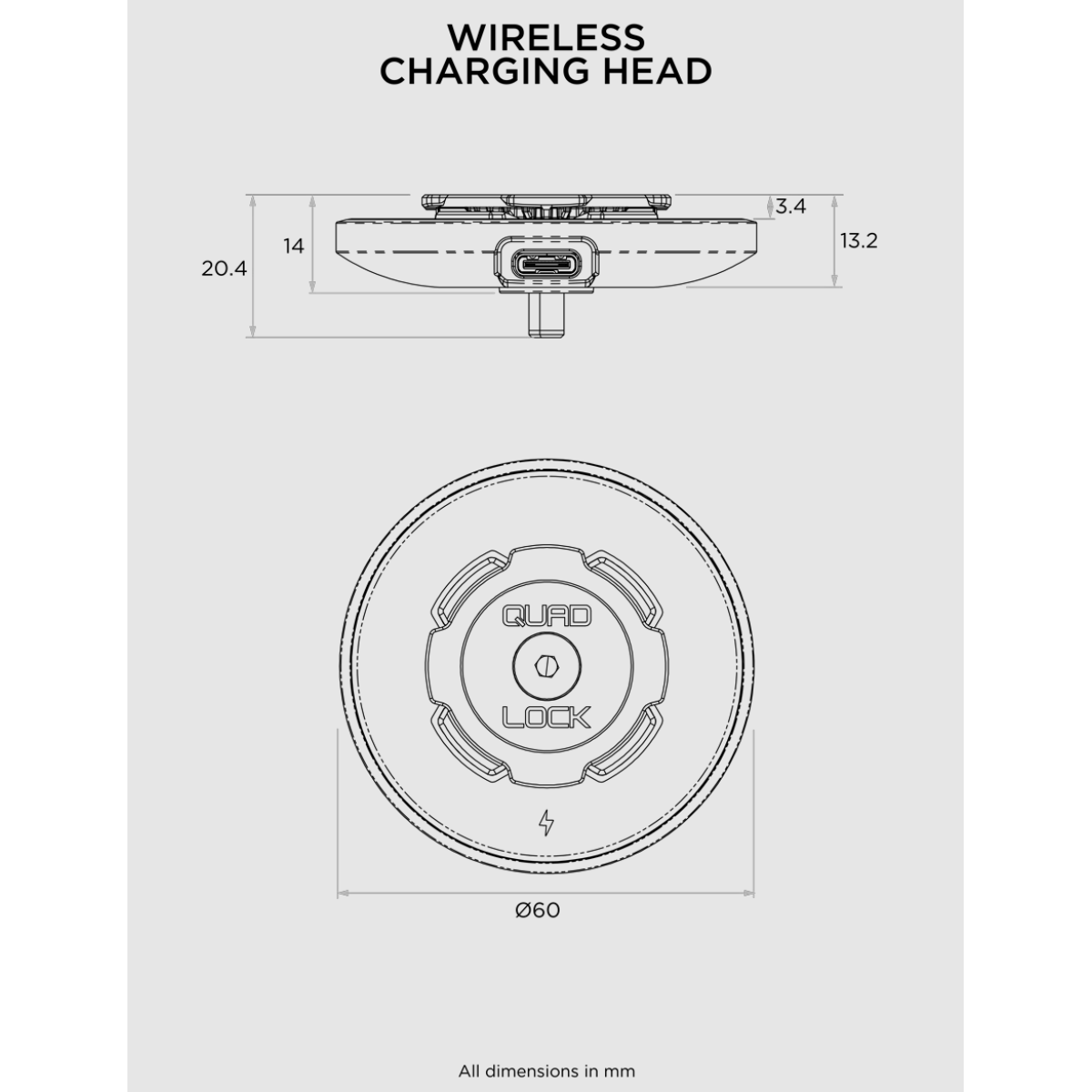 Car/Desk - Wireless Charging Head