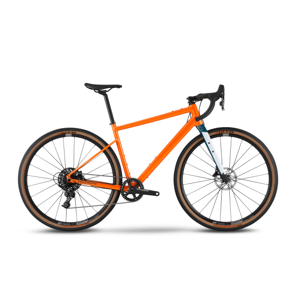 BMC UnReStricted AL One Gravel+ dviratis / Metallic Orange - Dark Petrol