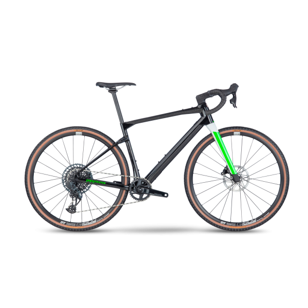 BMC UnReStricted 01 Four Gravel+ Bike | Speckle Black - Space Green