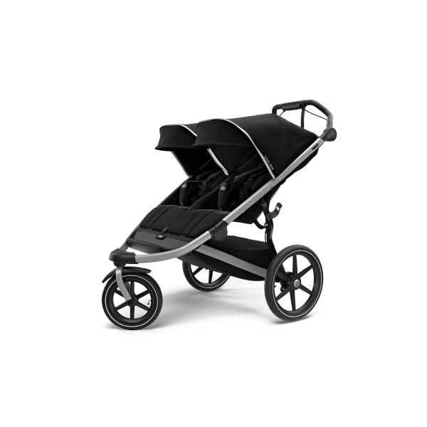 Thule Urban Glide 2 sportinis vežimėlis | Aluminium - Jet Black (dvigubas)