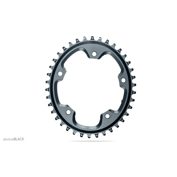 AbsoluteBlack CX 1X Oval 110 BCD 5 skylių dantratis / Grey