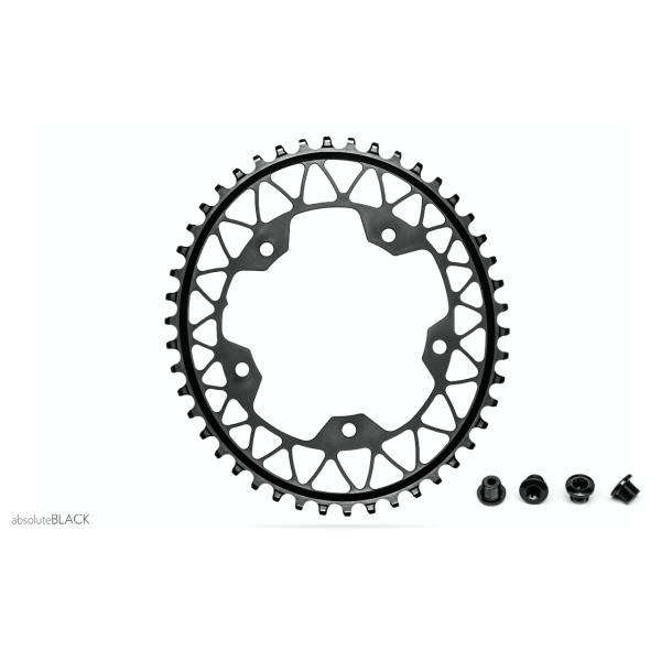 AbsoluteBlack Gravel 1X Oval 110 BCD 5 skylių dantratis