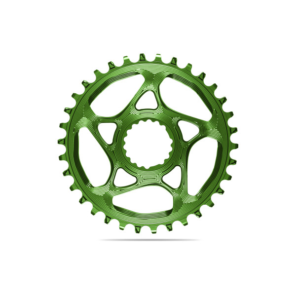 AbsoluteBlack Cannondale Round Hollowgram dantratis | DM | 1x11/10/9 pavarų | Green