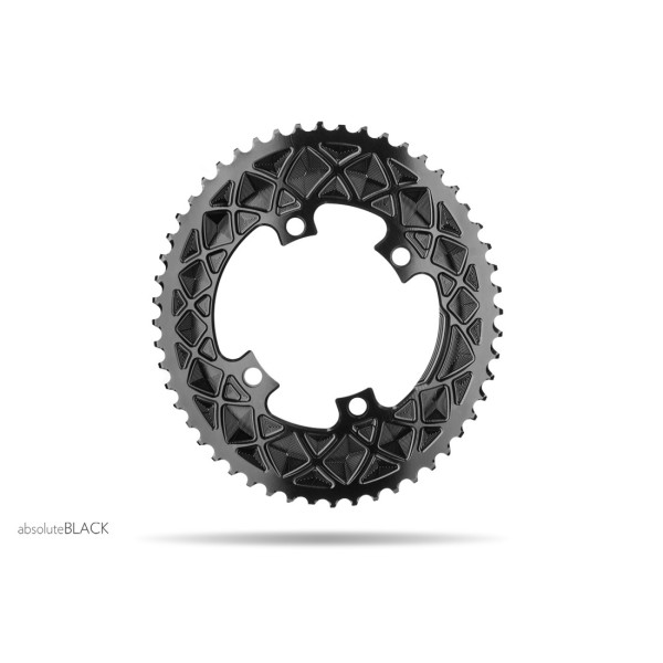 AbsoluteBlack Road Oval Premium 110BCD dantratis / 4 skylių / Black