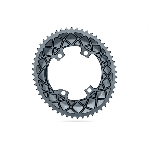 AbsoluteBlack Oval Premium Dura-Ace 9100/Ultegra 8000/105/R7000 dantratis | 110 BCD | 2x11/10 pavarų | Grey