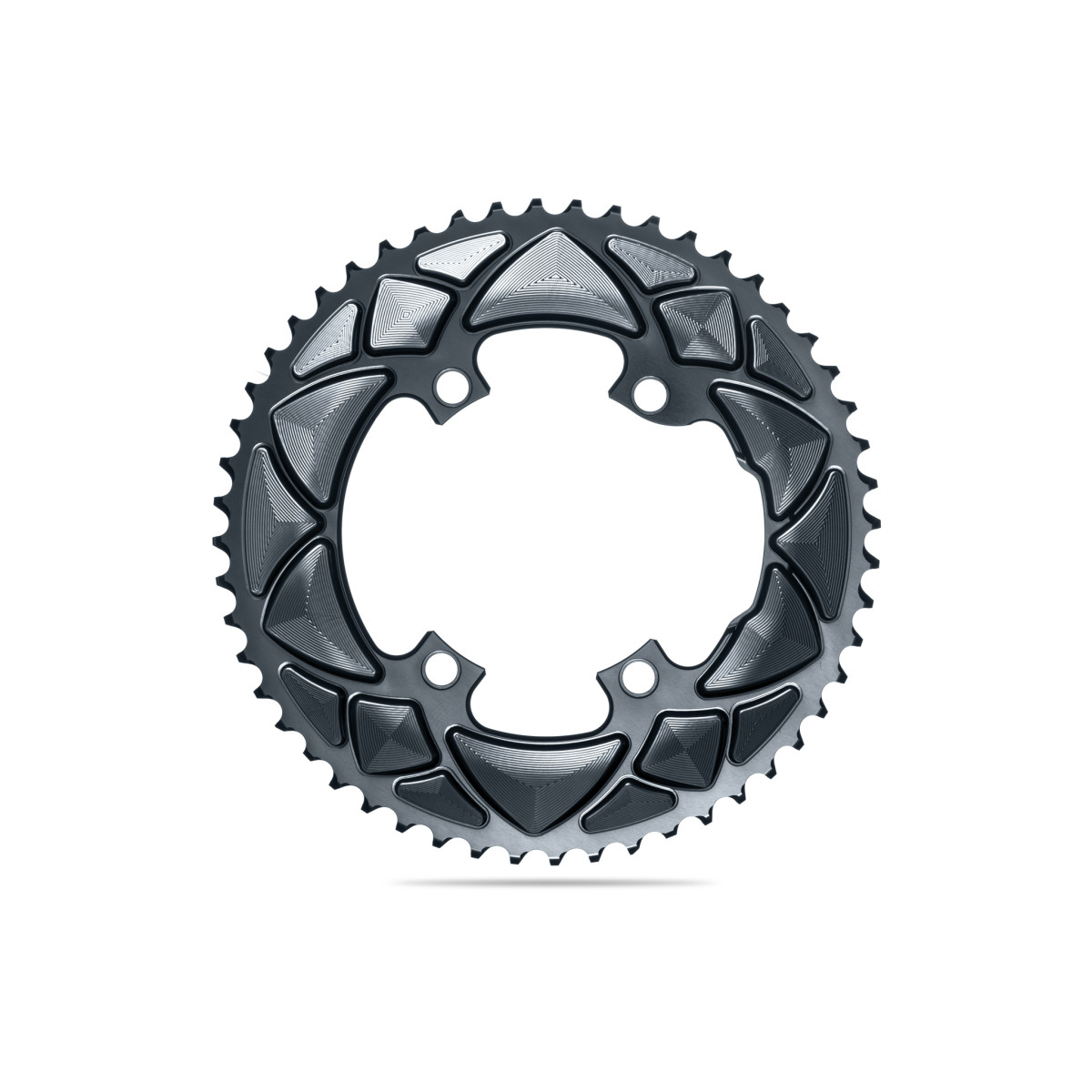 AbsoluteBlack Road Round Premium 2X Shimano 110BCD dantratis 34T | 4 skylių | Grey AbsoluteBlack Road Round Premium 2X Shimano 110BCD dantratis 34T | 4 skylių | Grey
