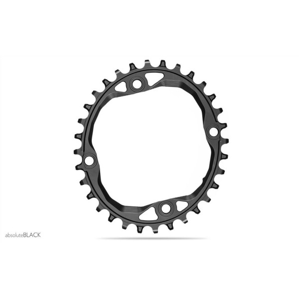 AbsoluteBlack OVAL Shimano HG+ Chainring | 104 BCD | 1x12-speed
