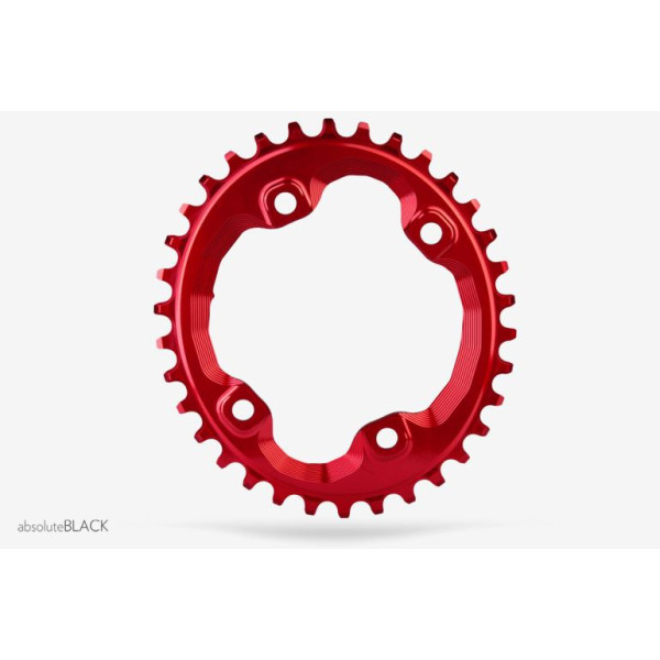 AbsoluteBlack XT Oval 1X M8000 & MT700 Assymetrical dantratis / Red