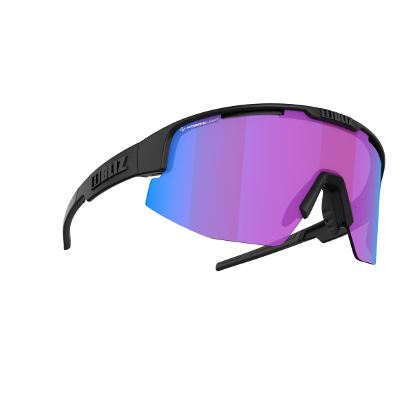 BLIZ Active Matrix Small akiniai | Nano Optics - Nordic Light | Black - Rose Violet Blue