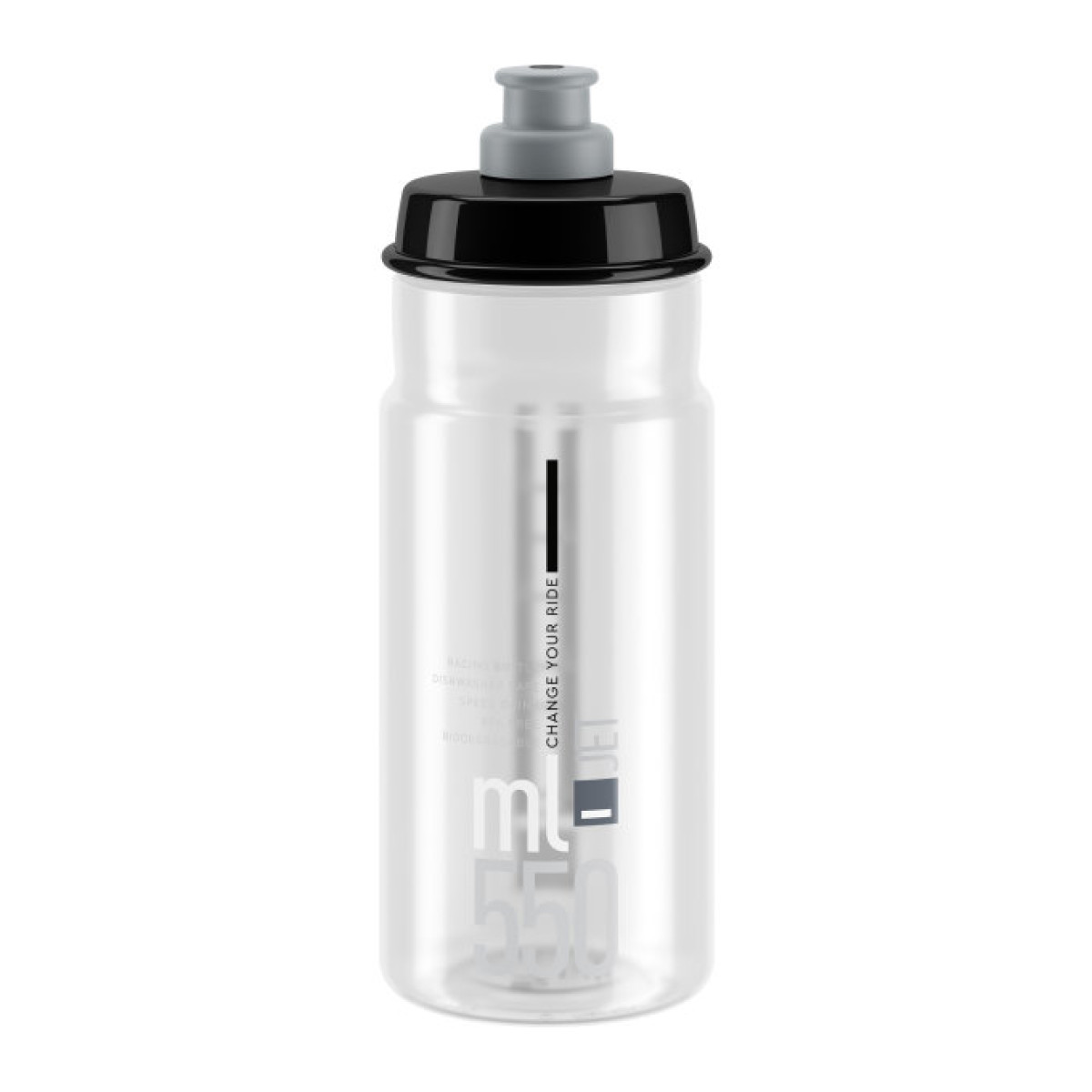 Elite Jet gertuvė 550 ml | Clear - Black Elite Jet gertuvė 550 ml | Clear - Black