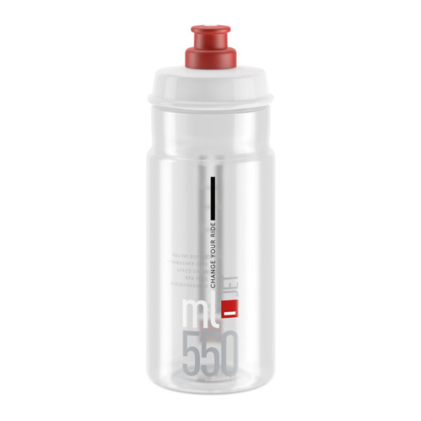 Elite Jet Bottle 550 ml | Clear - Red