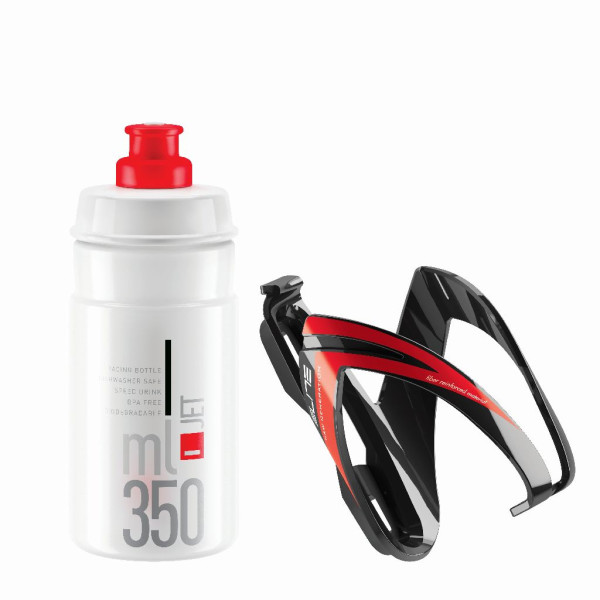 Elite Kit Ceo gertuvė su laikikliu 350 ml / Clear Red - Red