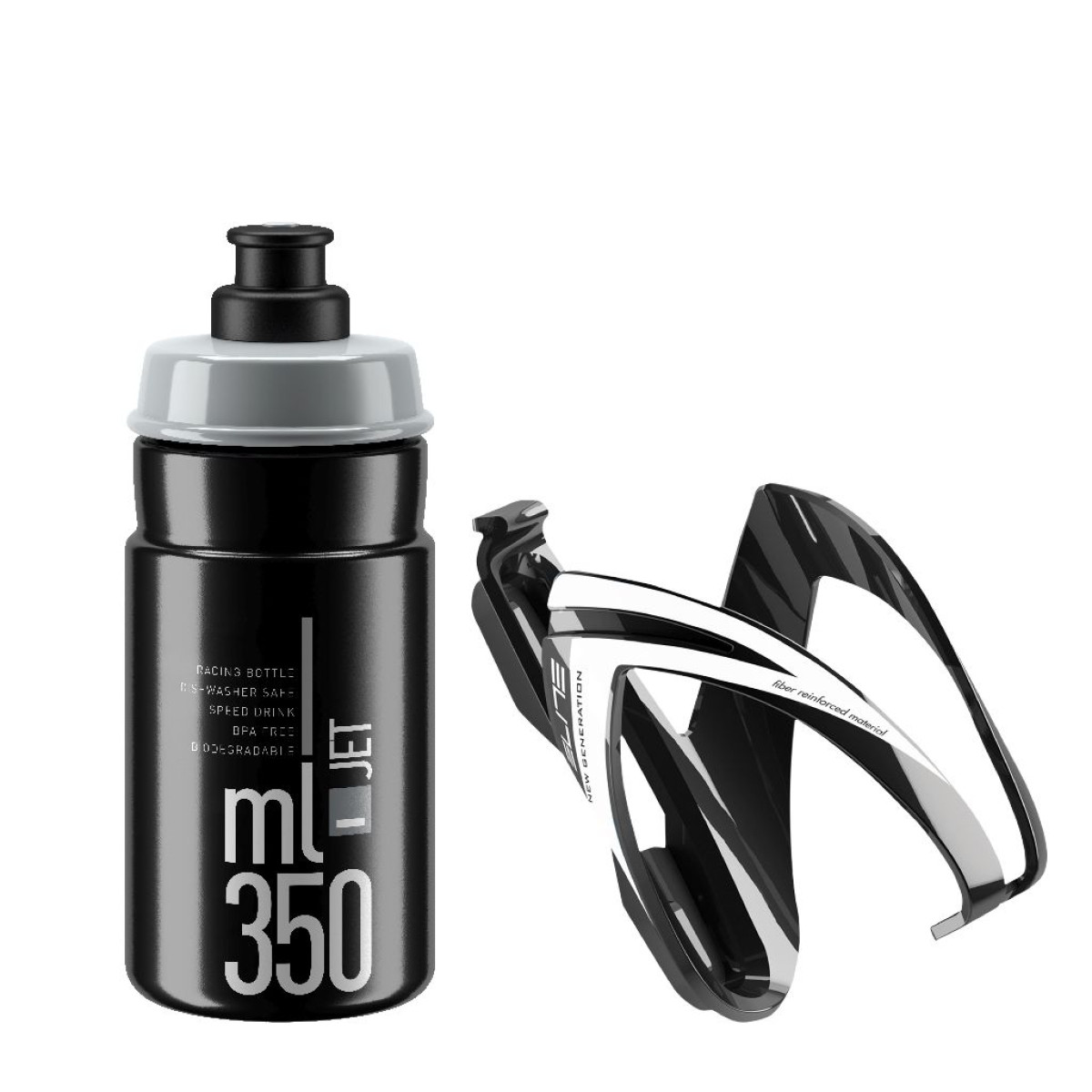 Elite Kit Ceo gertuvė su laikikliu 350 ml | Black Elite Kit Ceo gertuvė su laikikliu 350 ml | Black