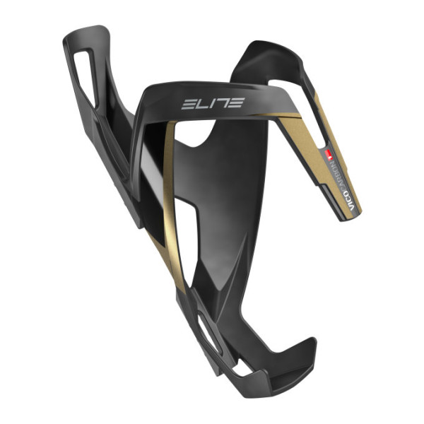 Elite Vico Carbon Bottle Cage | Matt Black - Gold