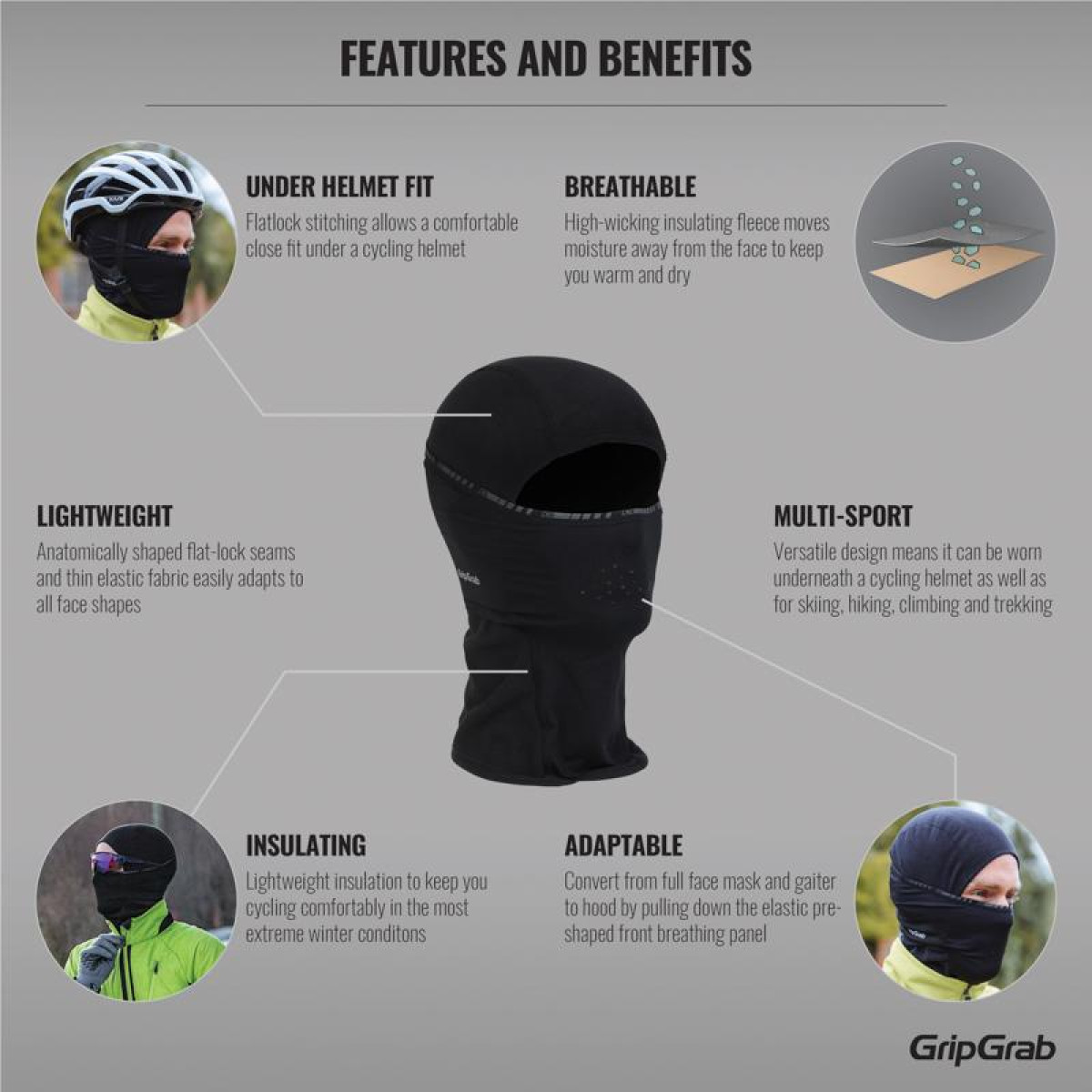 GripGrab Thermal Winter Balaclava GripGrab Thermal Winter Balaclava