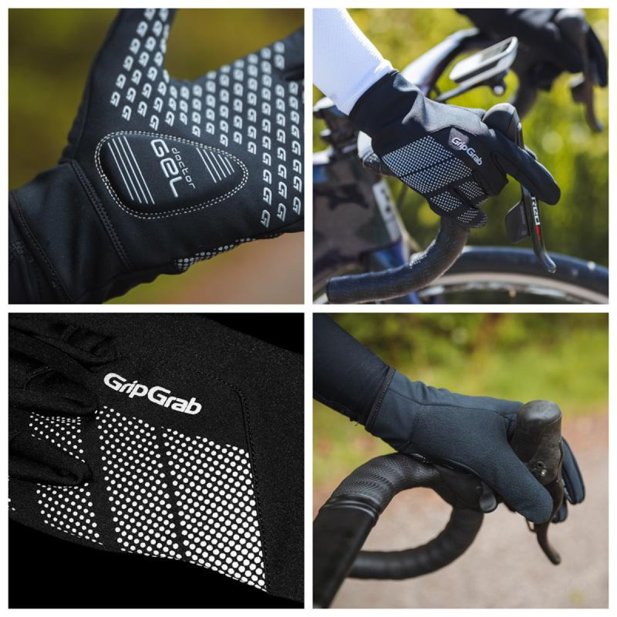 GripGrab Ride Windproof Spring-Autumn pirštinės | Black GripGrab Ride Windproof Spring-Autumn pirštinės | Black