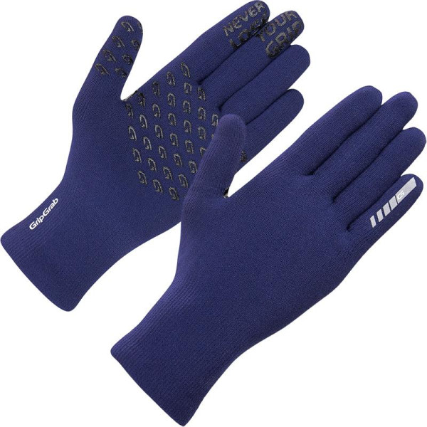 GripGrab Waterproof Knitted Thermal Gloves | Navy Blue