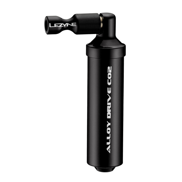 Lezyne Alloy Drive CO2 pompa su suspausto oro balionėliu 16 g | Gloss Black