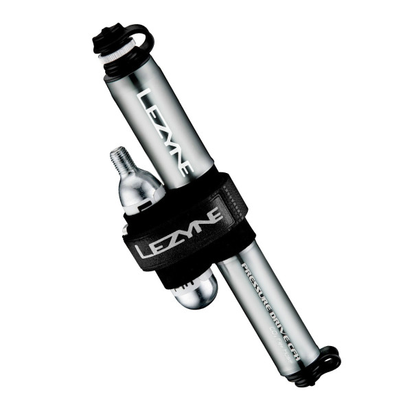 Lezyne Pressure Drive CFH rankinė pompa su CO2 sistema | Gloss Lite Grey