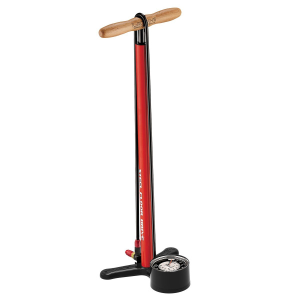 Lezyne Steel Floor Drive 3.5 Floor Pump | Fire Red