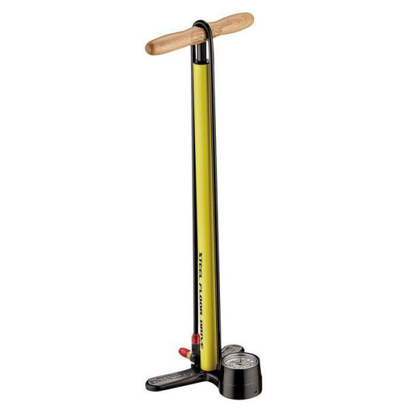 Lezyne Steel Floor Drive 3.5 pastatoma pompa / Pure Yellow