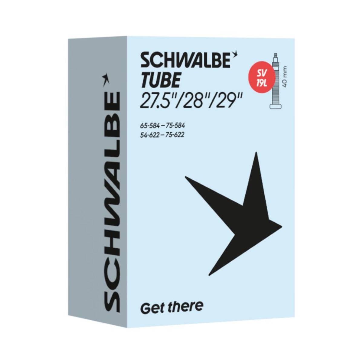 Schwalbe 27.5-29" kamera 19L | SV 40 mm | 54/75-584/622