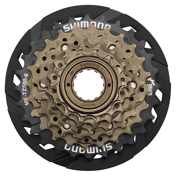 Shimano Tourney MF-TZ500-CP Cassette, 6-speed, with spoke protection