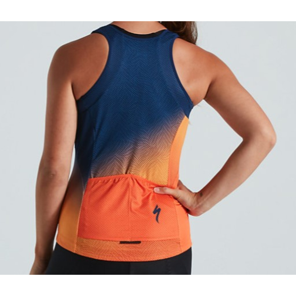 Specialized SL moteriški marškinėliai / Orange Sunset - Dark Blue