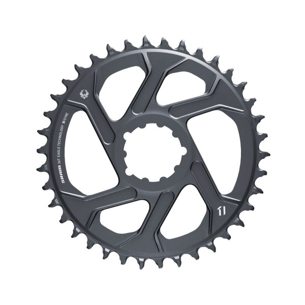 SRAM X-Sync 2 Eagle SL dantratis | 6mm Offset | DM | 1x12/11 pavarų | Lunar Grey