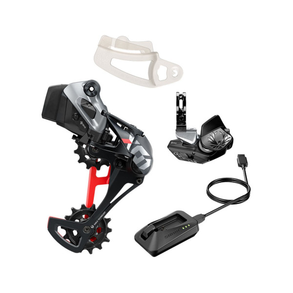 SRAM X01 Eagle AXS Upgrade Kit with Rocker Paddle 1x12-speed (Black/Red)