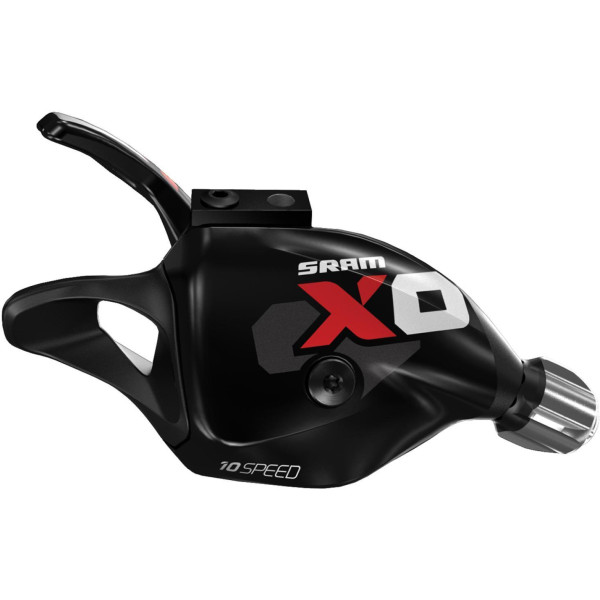 SRAM X.0 Trigger dešinė pavarų perjungimo rankenėlė, 10 pavarų, Black-Red