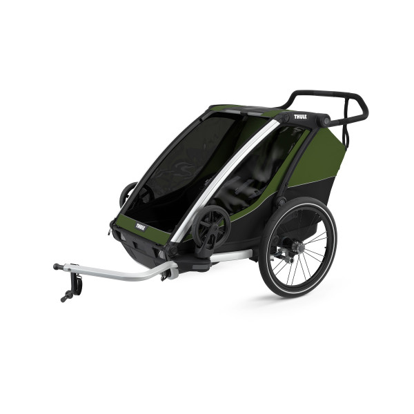 Thule Chariot Cab 2 dviračio priekaba / Aluminum-Cypress Green
