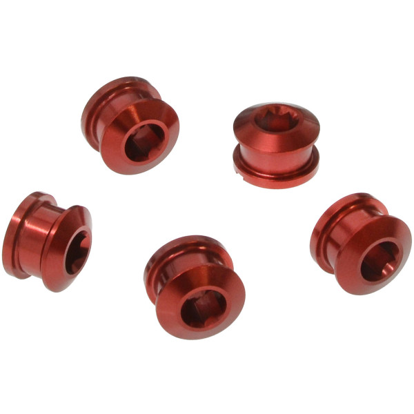 Trivio Race Chainring Bolts, 9.9x4.05 | Red