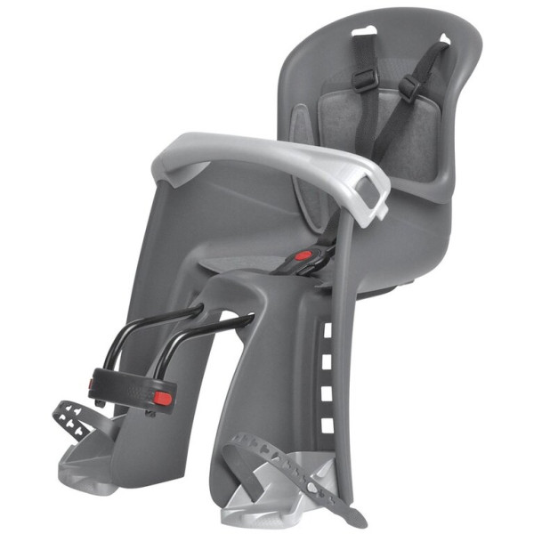 Polisport Bilby Junior Child Seat, Dark Grey/Silver