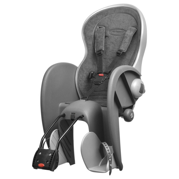 Polisport Wallaby Child Bike Seat, Dark Grey/Silver