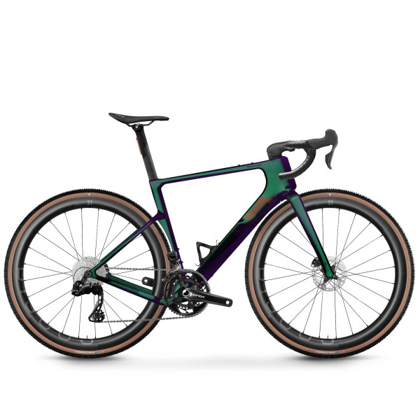 3T Racemax 2 Italia Gravel dviratis | Shimano GRX Di2 2x12 | Discus 45I40 LTD | Smeraldo