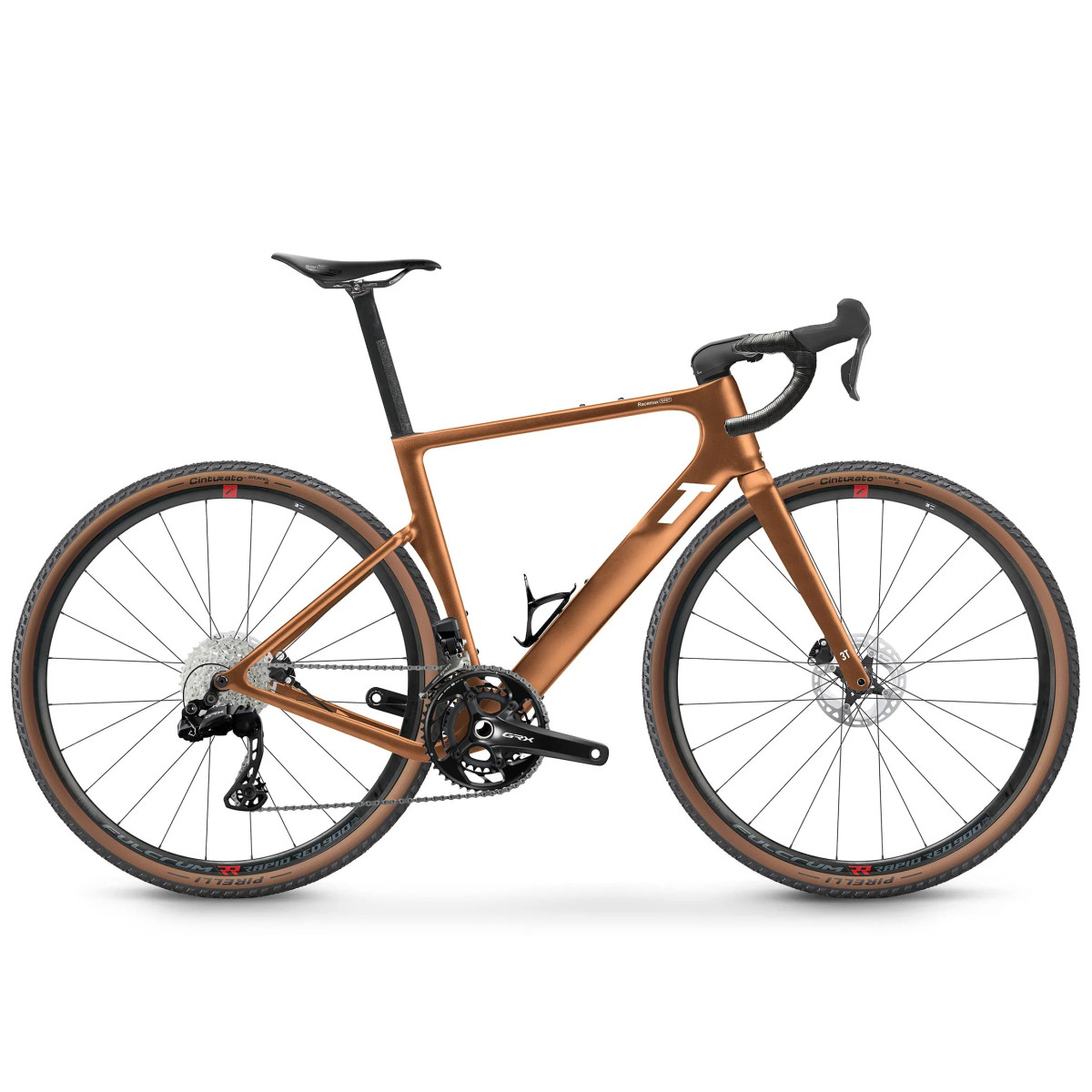 3T Racemax WPNT Gravel dviratis | Shimano GRX Di2 2x12 | Bronzo 3T Racemax WPNT Gravel dviratis | Shimano GRX Di2 2x12 | Bronzo