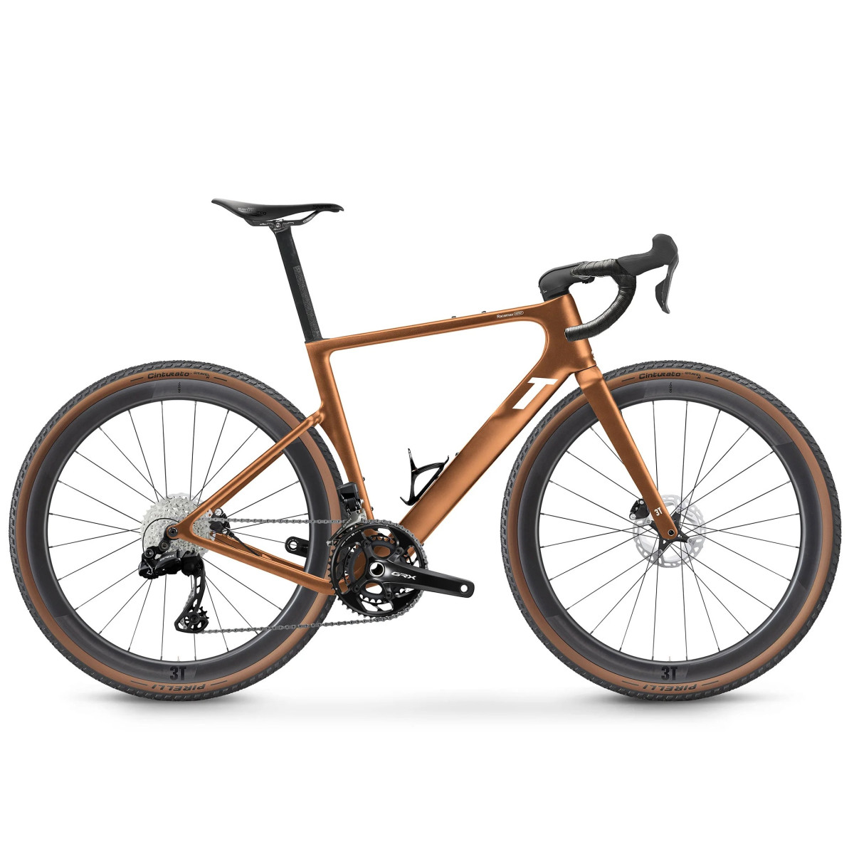 3T Racemax WPNT Gravel Bike | Shimano GRX Di2 2x12 | Discus 40|30 | Bronzo 3T Racemax WPNT Gravel Bike | Shimano GRX Di2 2x12 | Discus 40|30 | Bronzo