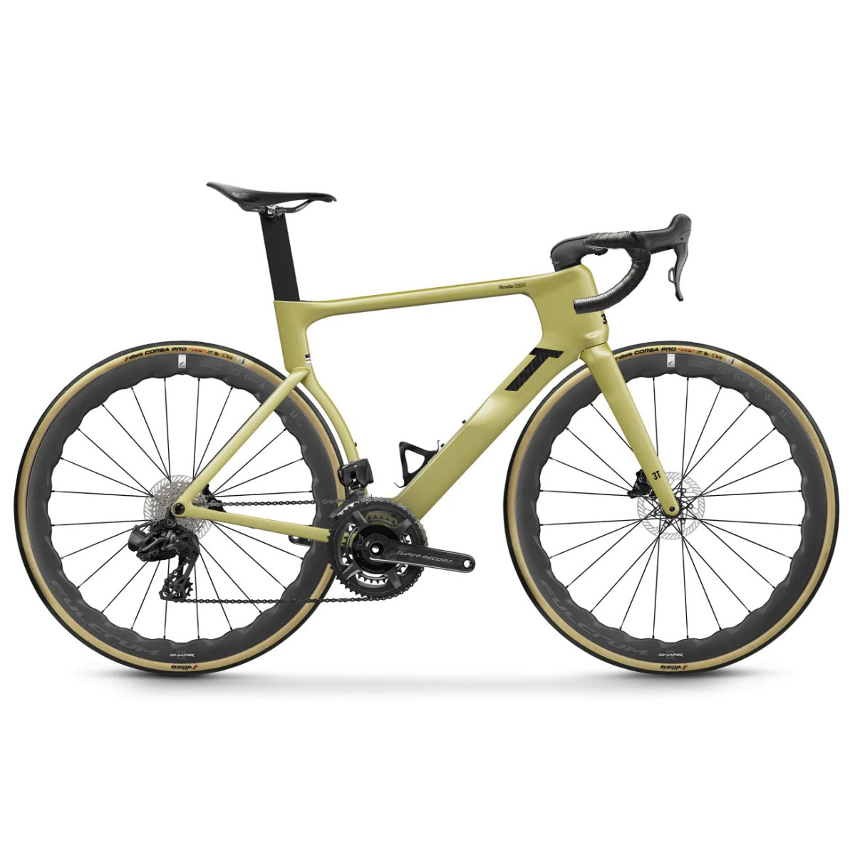 3T Strada Italia Road Bike | Campagnolo Super Record PM 2x13 | Fulcrum Sharq 42 | Oro