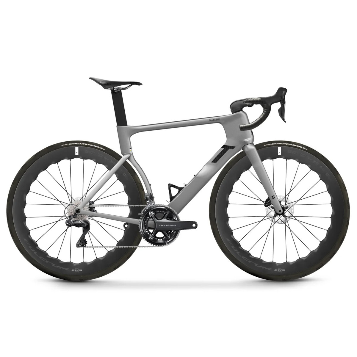 3T Strada Italia Road Bike | Shimano Ultegra Di2 2x12 | Fulcrum Sharq 57 | Argento
